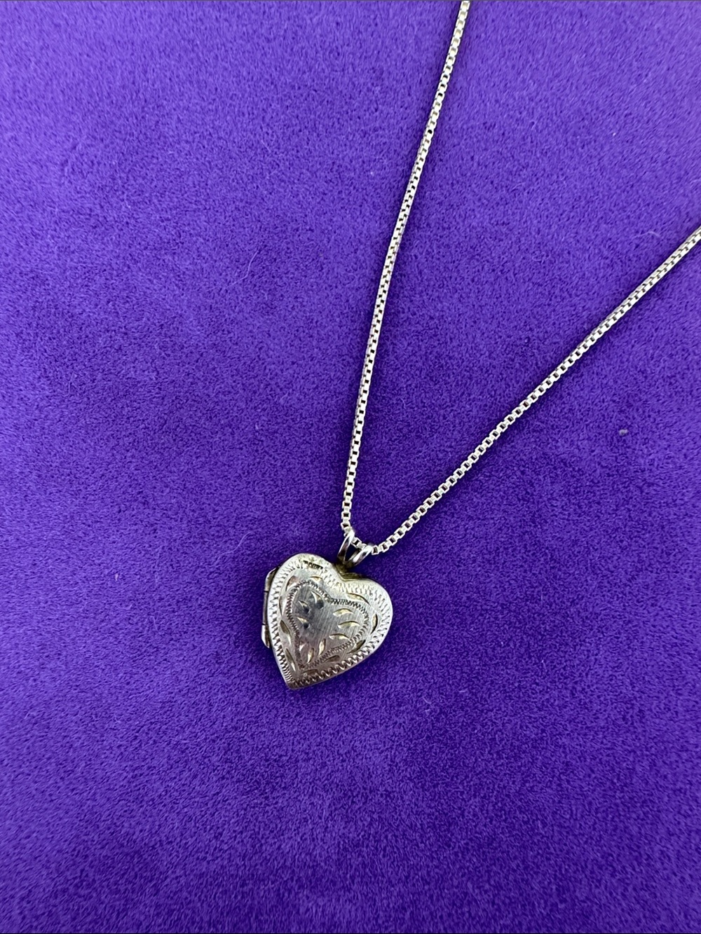 💛 Vintage Sterling Silver Heart Locket Necklace | Romantic Keepsake